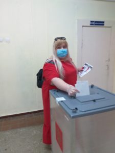 методист Клилович ОВ на избирательном участке